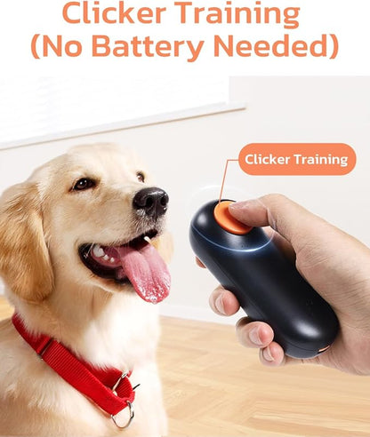 Clink Design Dog Training Clicker and Clicker Dog Trainer with Built in Treat Storage, Compact Dog Clicker for Puppy Training or Cat Clicker, 2.36 oz, Black