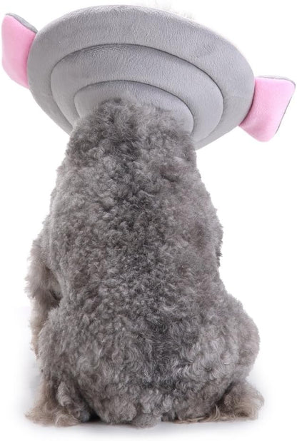 Pet Recovery Collar,Dog Protective E-Collar Soft Dog Cone Breathable Secure Lovely Collar for Puppy Small Medium Dogs (S-Neck: 30-33cm, Elephant)