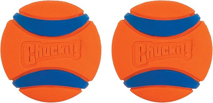 Chuckit! Ultra Ball Dog Toy, Balls for Dogs to Fetch, Durable Rubber, Small 2-inch, Pack of 2