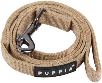 Puppia Two Tone Dog Lead Strong Durable Comfortable Grip Walking Training Leash for Small & Medium Dog, Wine, Large