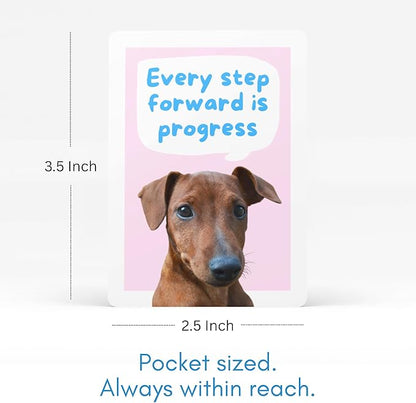 Dogs Against Anxiety Cards — 50 Anxiety Relief Cards | CBT & Mindfulness Exercises | Calming Gift for Women, Dog Lovers & Kids