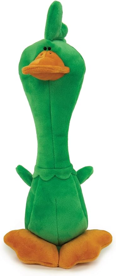 TrustyPup Tough 'N Fun Long Neck Duck Squeaky Plush Dog Toy, Chew Guard Technology - Green, Large