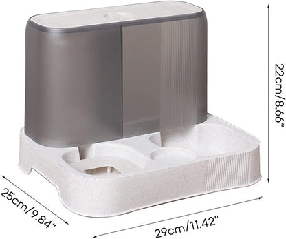 Practical Dogs Water Food Bowl Dispenser for Pet Lovely 2 in 1 Feeder Container Dispenser