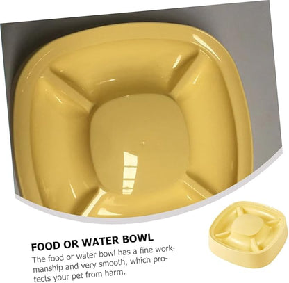 Cat Bowl and Dog Feeder Non- and Food Multi-Functional Pet Feeder for Small Dogs and Cats Easy to Material Divided Bowl