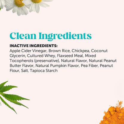 Hemp Calming Fresh Dental Sticks – Dog Dental Treats & Chews for Occasional Anxiousness and Fresh Breath – Hemp for Dogs to Promote Calm, Reduce Plaque + Tartar, and Support Relaxed Behavior – 30 Ct