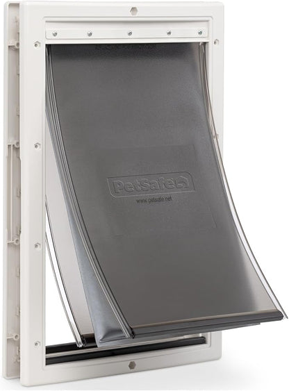 PetSafe Extreme Weather Pet Door - Insulated Weather-Resistant Dog & Cat Door with Durable Plastic Frame - Maximum Energy-Saving Efficiency - Large - for Dogs & Cats up to 100 lbs