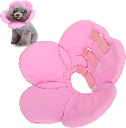 Dog Cone Collar, Wound Healing Protective Cone Surgery Recovery Collars Dog Donut Collar After Surgery Elizabethan Collar for Dogs Adjustable Soft Neck Cone for Small Pet (M)