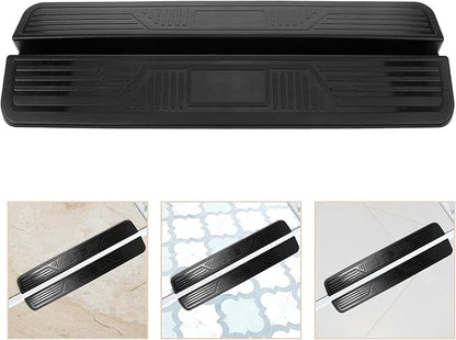 Toyvian 3pcs Indoor Dog Fence with Anti-Slip Threshold Ramp, Adjustable Door Sill Ramp for Safety and Pet Doorways, Black