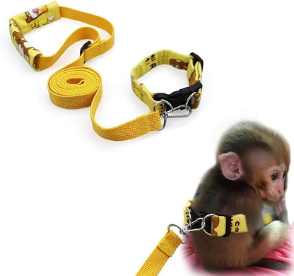 Belly Bands and Matching Leash for Marmoset Monkeys with Adjustable Buckle Waist Circumference Less Than 8 Inches Comfortable Washable Durable
