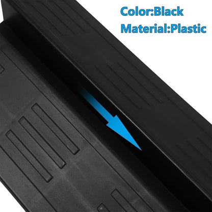 SEWACC Gate Support Feet and Non-Slip Stair Gate Ramp Accessories for Doorway Threshold Black Anti-kick Foot Pedal for Pet for Indoor Use