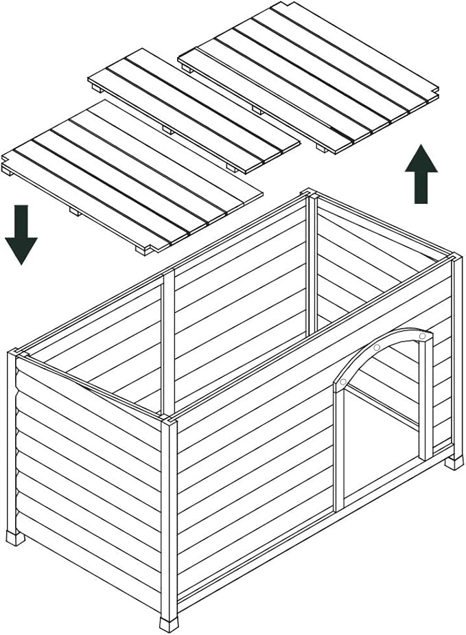 CROCI Kennel Shelter, Medium, 103 x 70 x 66 cm