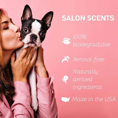 Bark2Basics Salon Scents Pet Grooming Cologne Spray - 8 oz, Natural Professional Perfume for Dogs and Cats, Long Lasting, Deodorizing, Made in The USA (Sweet Italian Lemon)