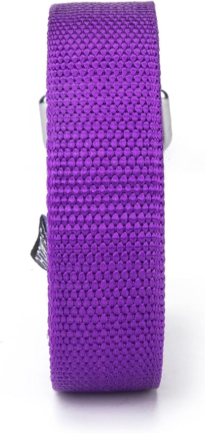 Strong Durable Nylon Dog Training Leash, 1 Inch Wide Traction Rope, 6 ft 10ft 15ft Long, for Small and Medium Dog (Purple, 15 Feet)