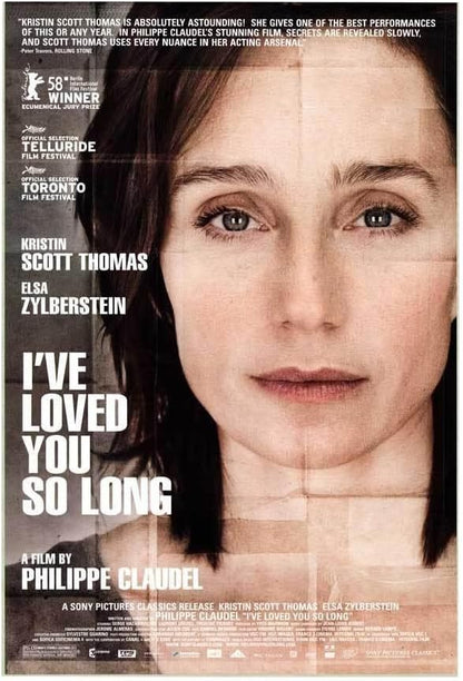 Black Empire I've Loved You So Long Movie Kristin Scott Thomas Laurent Gr Vill Room Decor Wall Art Print 12x16 Poster