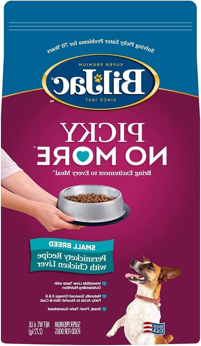 Bil-Jac Picky No More Small Breed Chicken Liver Dry Dog Food 6 Pounds