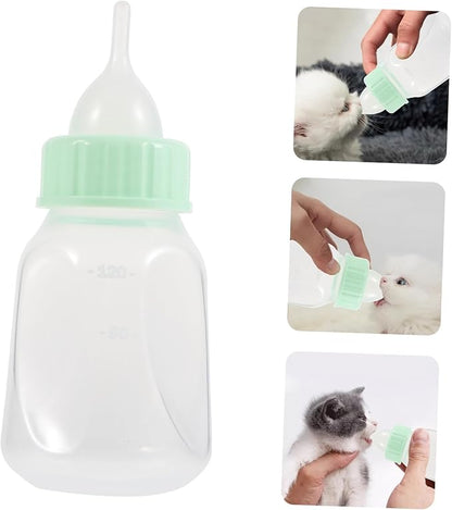 Reusable Small Pet Nursing Bottle Kit with Design Soft Nipple Ergonomic Grip for Kittens Puppies Hamsters and Small Animals Easy to Clean Feeder for Safe Milk Feeding