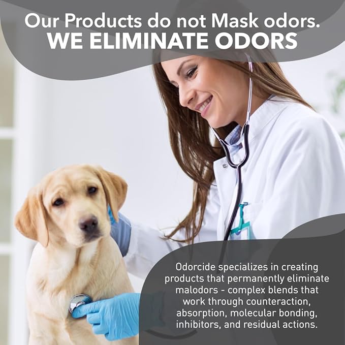 Odorcide K.O.E Kennel Odor Eliminator Concentrate – For Cages, Runs & More – For Home & Kennel w/Safe, Non-Enzymatic Formula - Frost Scent -16 oz