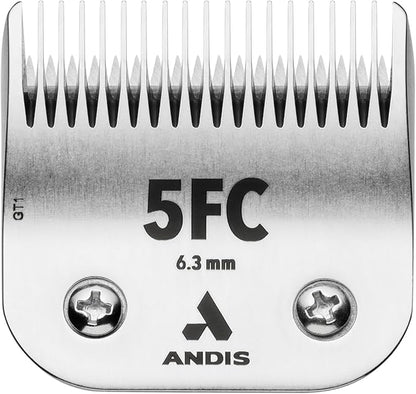 Andis 72630 Ultra Edge Detachable Dog Clipper – Equipped with Stainless Steel for Precision Trimming, Fits Motor-Driven Trimmer – for Pet’s Fast Touch-Ups & Full Grooming., Size 5Fc, Silver