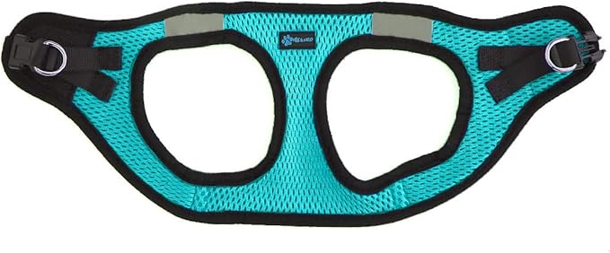 Max and Neo Nanu Small Dog Reflective Dog Harness - We Donate a Harness to a Dog Rescue for Every Harness Sold (X-Small, Teal)