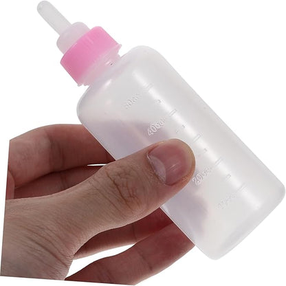 WOONEKY Puppy Feeding Bottle Set Portable Milk Container for Kittens and Puppies Food-Grade Lightweight Nursing Tool for Small Pets Safe and Durable