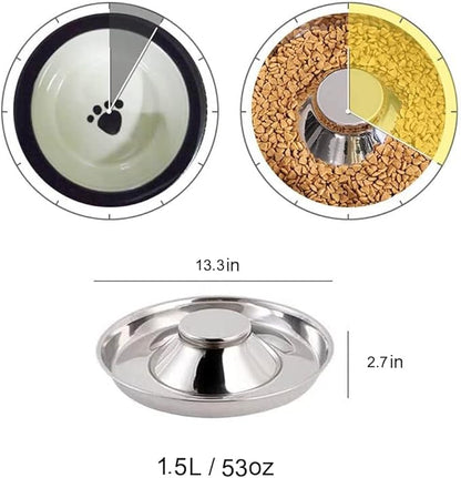 YUDANSI Stainless Steel Puppy Weaning Bowls,Cat Bowls for Food Water,Multiple Puppies Feeder Whelping Dishes,Litter Feeding Station Pans for Small Dogs Cats Eating at Same Time-Small Medium Large Size