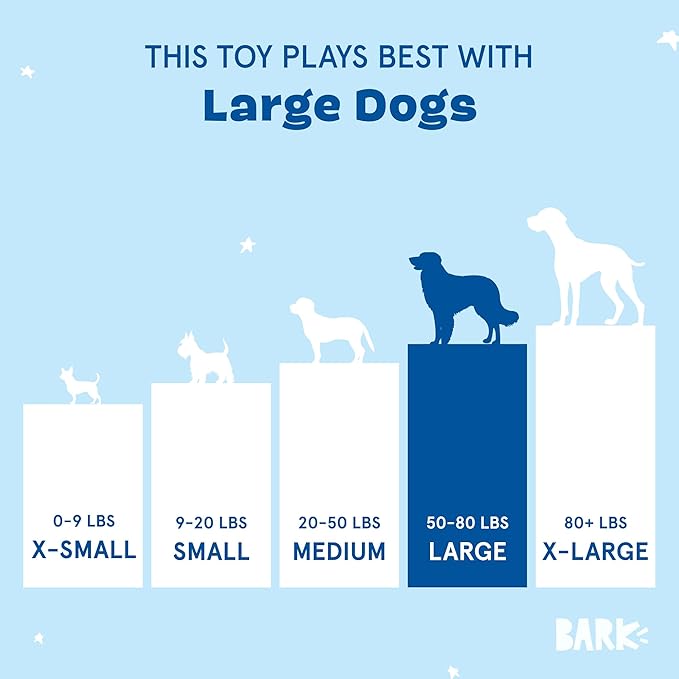 Barkbox Under The Sea Bundle - 3 Toys for Medium and Large Dogs - Squeaky Dog Toy, Tug Toy, Plush Chew Toys - Maggie Mahi, Shify Sid The Squid, Moby Lick