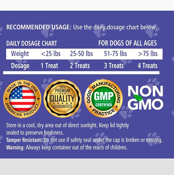 Jack & Milo Supplement Anti Inflammatory for Dogs with Turmeric, Hip, and Joint - Dog Arthritis Pain Relief, Support for Mobility & Wellness, USA Made-GMP Certified, Non-GMO, 120 Tablets