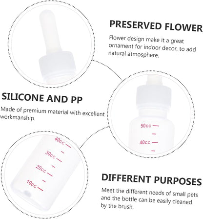 Milisten 5sets Dog Milk Feeding Bottle Newborn Cat Milk Replacer Portable Pet Bottle Leakproof Pacifier for Puppies Pet Feeding Tools