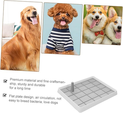BESPORTBLE Household Plastic Puppy Toilet Tray with High Edges for Easy Cleaning Durable -Splash Dog Pee Pad for Indoor Use Small