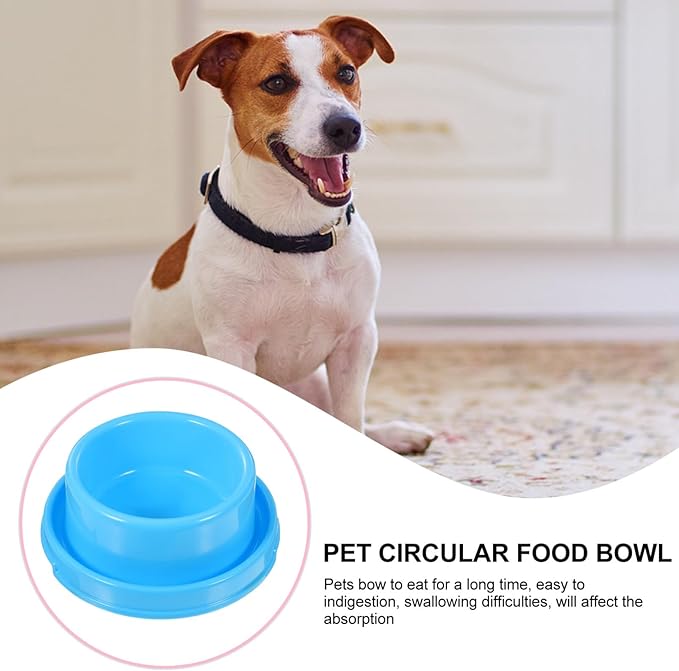 UKCOCO Dog Slow Water Feeder Dog Feeding Bowls Pet Water Bowl Pet Bowl Set Blue Outdoor Large Dog Water Bowl Dog Food Bowls Pets Food Feeder Pet Feeding Bowls Cat Food and Water Bowl Set