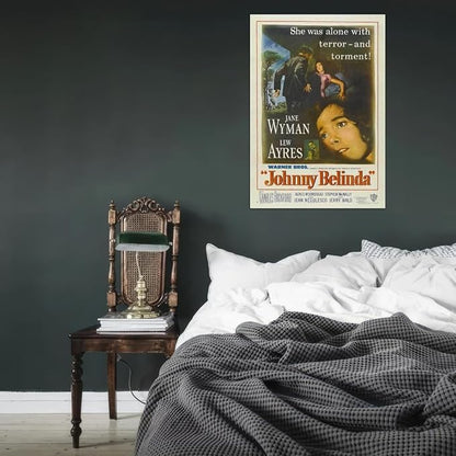 Black Empire Johnny Belinda Movie Jane Wyman Lew Ayres Charles Bickford Agnes Room Decor Wall Art Print 18x24 Poster