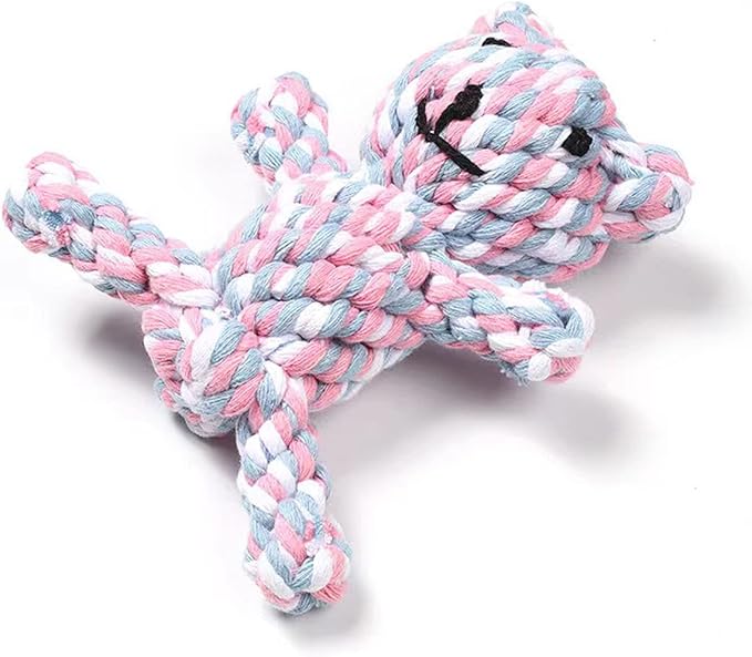 Dog Toys Puppy Teething Chew Toys,Pet Chew Toy Cat Chew Toy,Safe Braided Rope Toys Healthy Handmade Gift