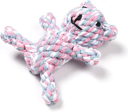 Dog Toys Puppy Teething Chew Toys,Pet Chew Toy Cat Chew Toy,Safe Braided Rope Toys Healthy Handmade Gift