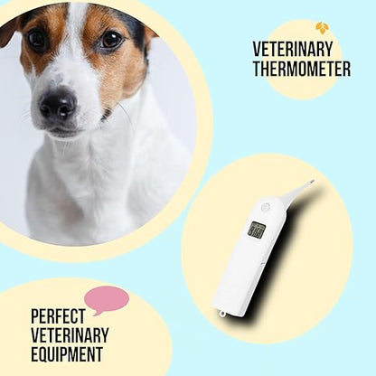 Pet Thermometer, Fast Read Digital Veterinary Thermometer, Animal Temperature Monitor, Pet Temperature Tester for Dogs, Cats, Horse,Cattle, Pigs,Birds, Sheep