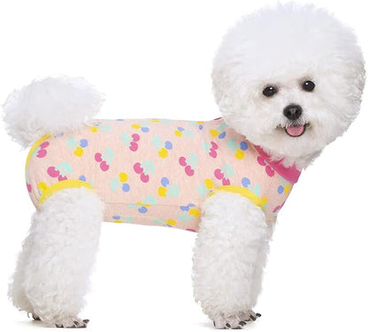 2 Packs Pet Dog Recovery Onesie Suit for Dogs Cats After Surgery,Dog Abdominal Wounds Bandages Cone E-Collar Alternative. (Pink, XL)