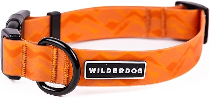Wilderdog Waterproof Dog Collar - Repels Water & Dirt - Small 11"-15" - Terracotta