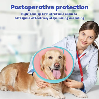 Mosago Soft Dog Cone Collar after Surgery Alternative for Dogs to Stop Licking, Comfort Collars for Large/Medium/Small Pet, Adjustable Elizabethan Neuter Recovery E Cones of Shame Neck & Head Ecollars