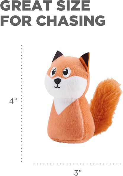 Outward Hound Squeakin' Fox Hide A Puzzle Plush Replacement Dog Toys - 3 Pack