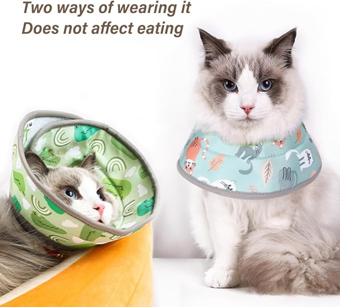 REDYY Pets Collars,Pet Recovery Collar Comfortable Light Weight Collar Protective Regulable Collar for Dogs and Cats, Soft and Permeable