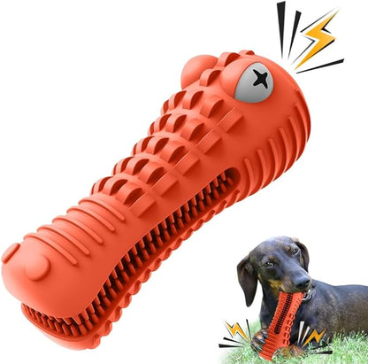 Cutiful Dog Toys for Aggressive Chewers Large Medium Breed, Indestructible Dog Chew Toys, Squeaky Interactive Tough Extremely Durable, Dogs Toothbrush Toys to Keep Them Busy