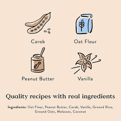 Bocce's Bakery Mud Pie Oh My Training Treats for Dogs,Wheat-Free Dog Treats,Made with Real Ingredients,Baked in The USA,All-Natural&Low Calorie Training Bites,PB,Carob,&Vanilla Recipe,6 oz,(Pack of 2)