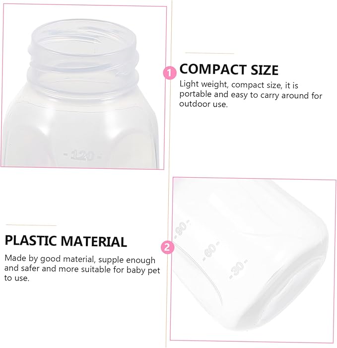 BESPORTBLE 2pcs Kitten Feeding Bottles Milk Bottle for Cats Puppy Feeder Kitten Feeder
