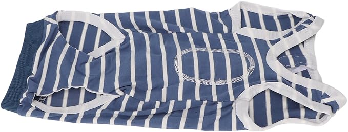 Dog Recovery Suit Stretchy Breathable Adjustable Collar Pet Post Surgery Shirt Abdominal Wound Protection (L)