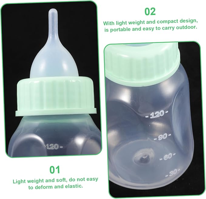Small Pet Feeding Bottles Pet Nurser Soft Nipple Kitten Milk Feeder for Dog Supplies