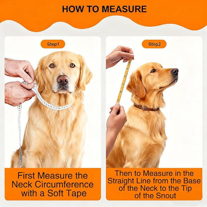 Dog Cone Collar After Surgery, Adjustable Elizabethan Collar for Dogs and Cats - Anti Lick Recovery Cone with Secure Wrap-Around Fastener for Wound Healing, Bathing (Clear, L)
