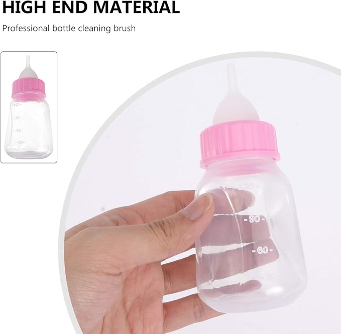 POPETPOP Pet Bottle Kits- Kitten Puppy Bottle Cat Feeding for Rabbits, Puppy Milk Feeder Small Pet Feeding Tool (Pink)