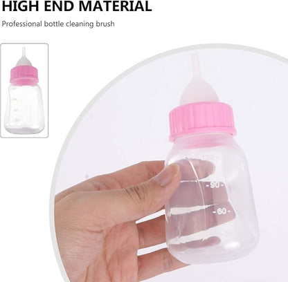 POPETPOP Pet Bottle Kits- Kitten Puppy Bottle Cat Feeding for Rabbits, Puppy Milk Feeder Small Pet Feeding Tool (Pink)