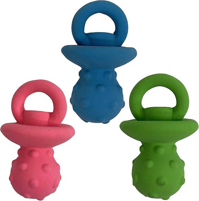 MiniPet Pacifier 4" Latex Dog Toy