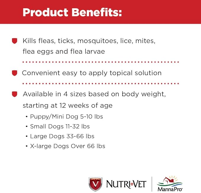 Nutri-Vet Defense Plus Flea & Tick Control for Puppies