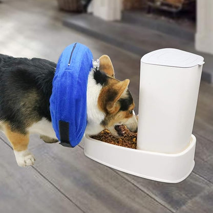MCHY Inflatable Dog Cone,Adjustable Recovery Collar for Dogs After Surgery,Prevent from Biting & Scratching,Not Block Vision (Blue, L-Neck 15''- 20'')